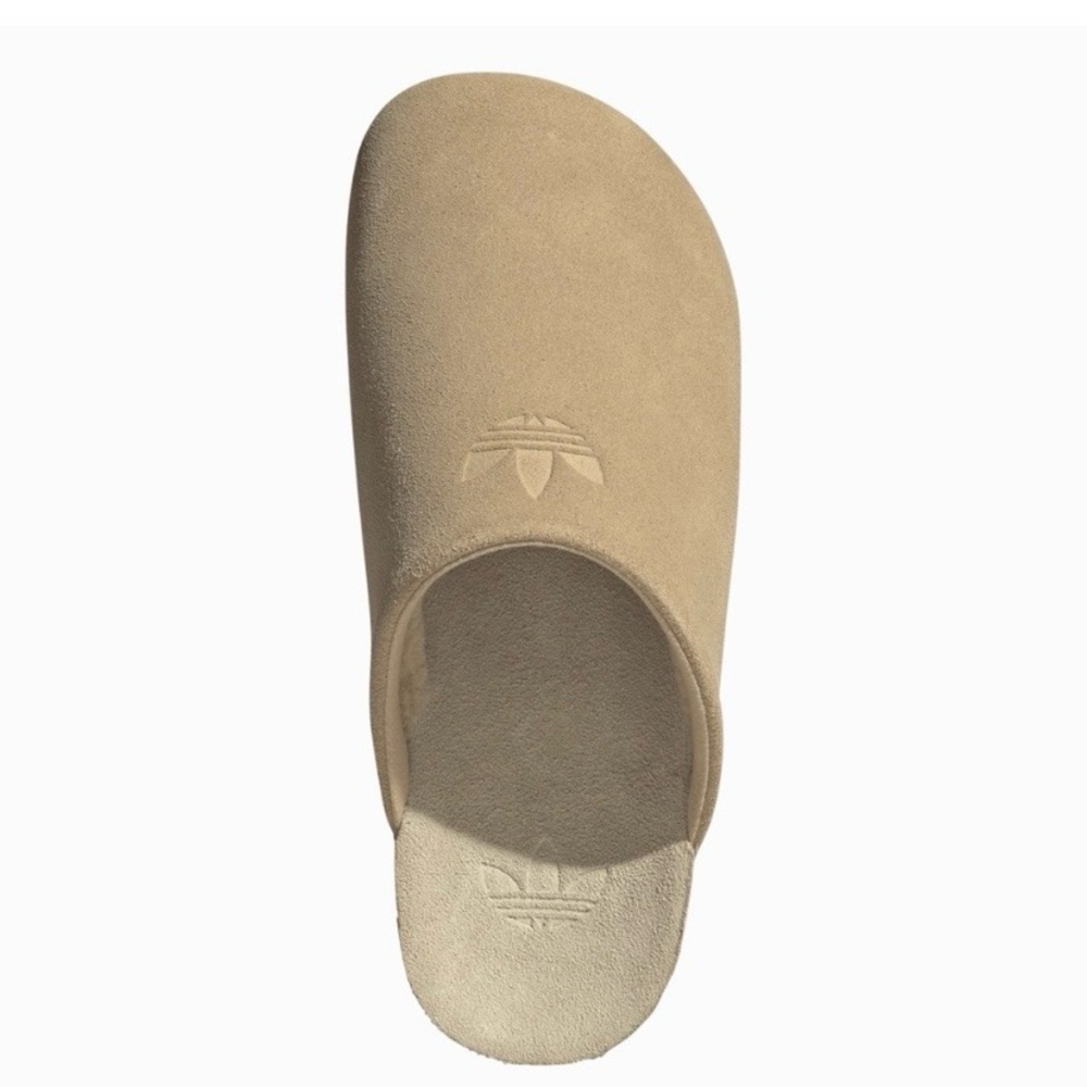 adidas Adimule Suede Slide in Beige Cottagecore